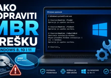 Kako popraviti MBR grešku na Windowsu 8, 10 i 11