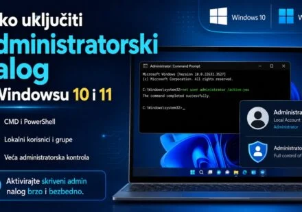 Kako uključiti Administratorski nalog u Windowsu 10 i 11