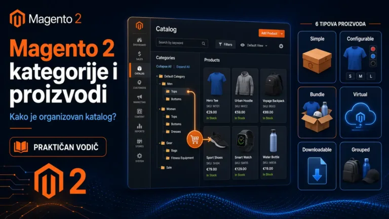 Magento 2 kategorije i tipovi proizvoda: vodič kroz katalog